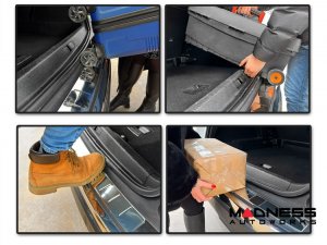 Volkswagen ID. Buzz Rear Bumper Sill Cover - Stainless Steel - Polished Volkswagen ID. Buzz Rear Bumper Sill Cover - Stainless Steel - Polished